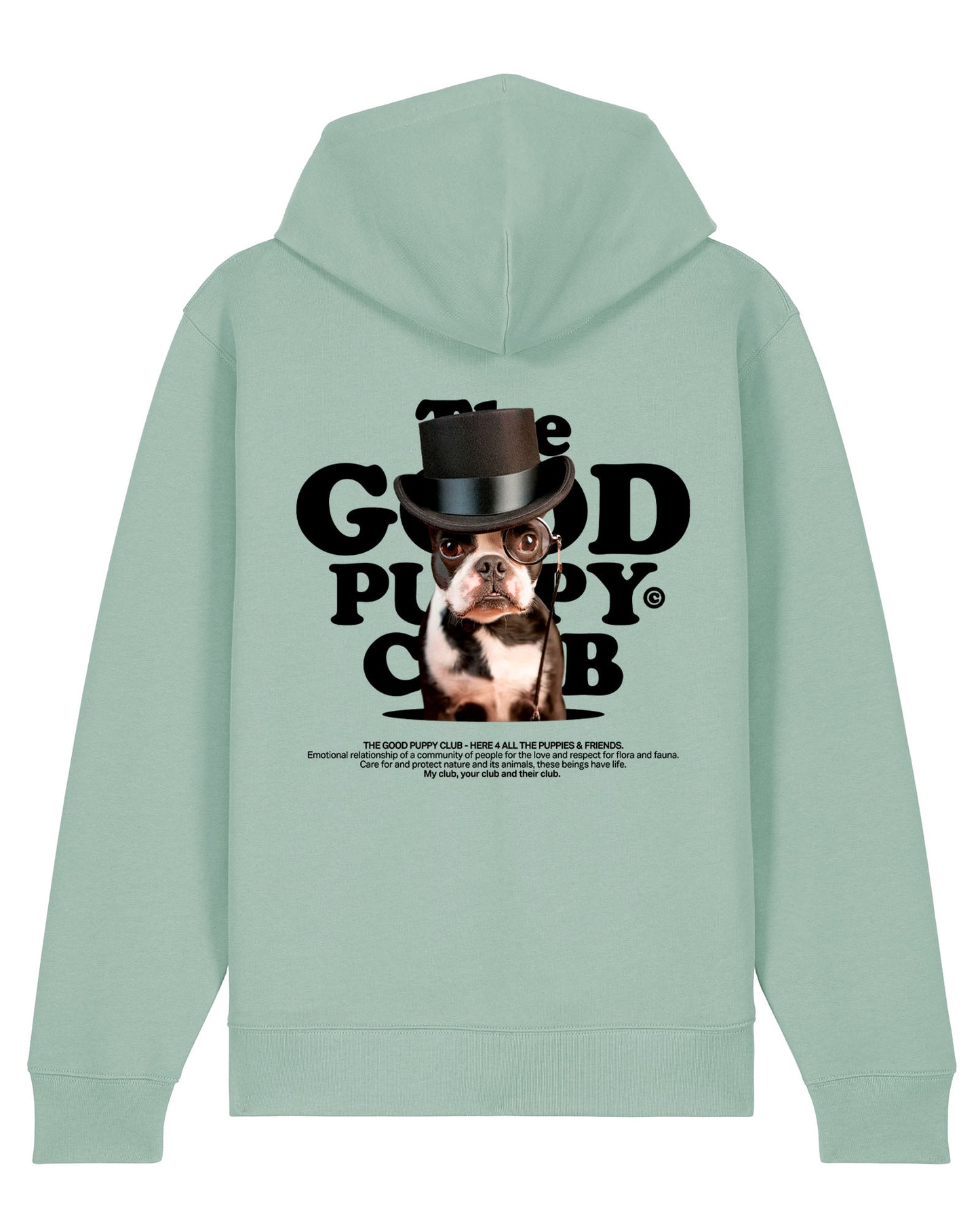 BOSTON TERRIER ZIP-UP SWEATSHIRT