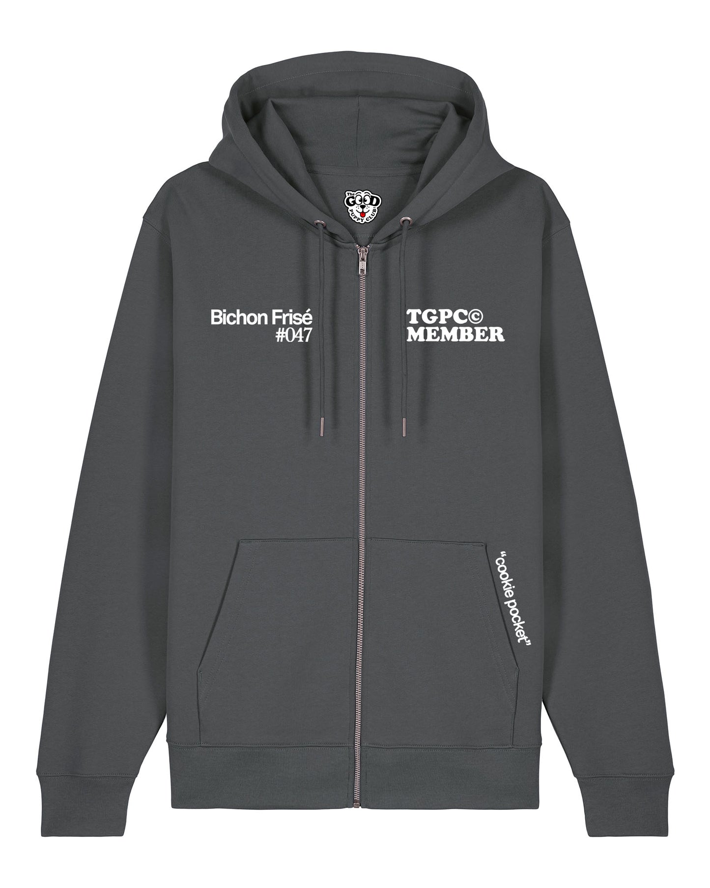 BICHON FRISE ZIP-UP SWEATSHIRT