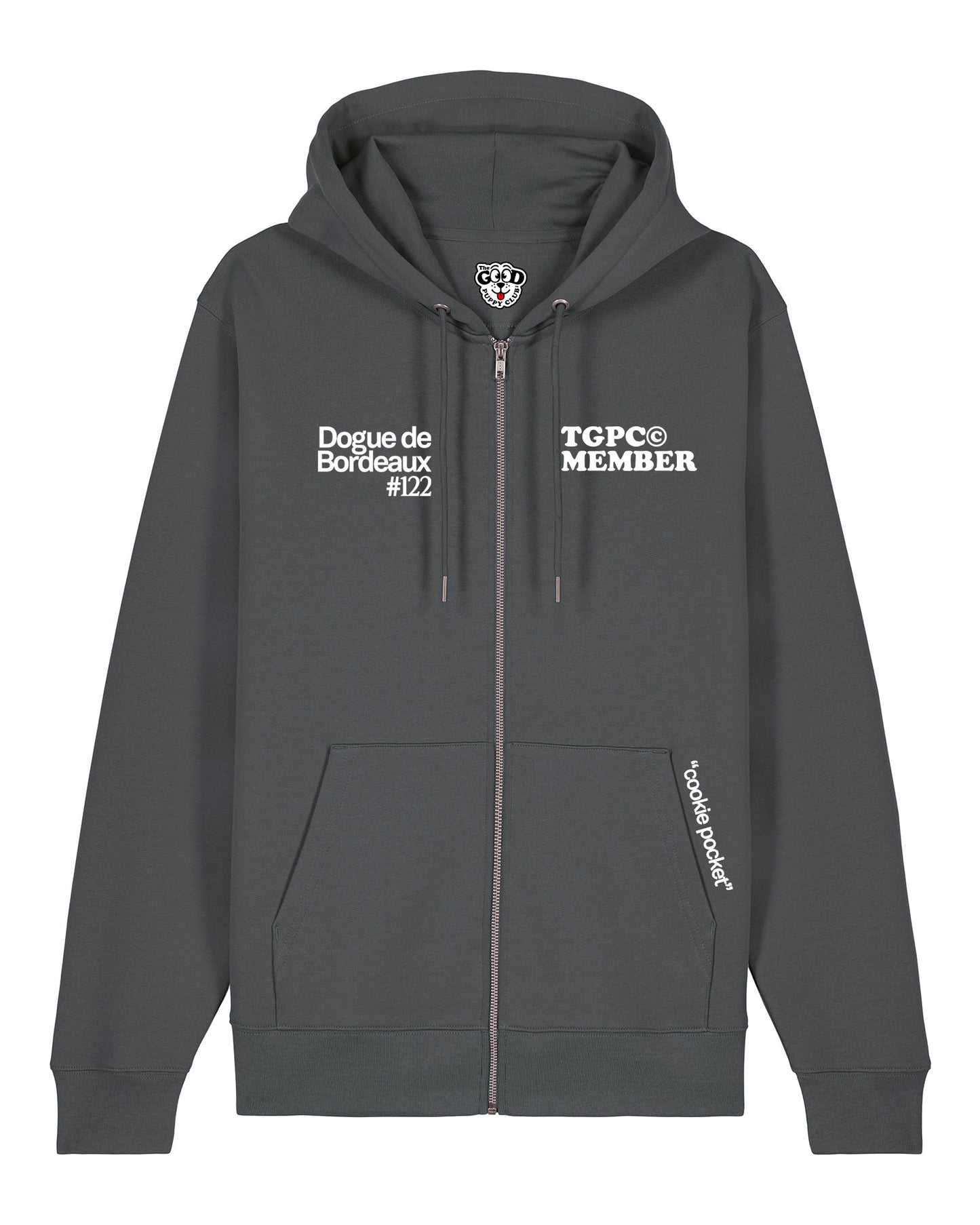 DOGUE DE BORDEAUX ZIP-UP SWEATSHIRT