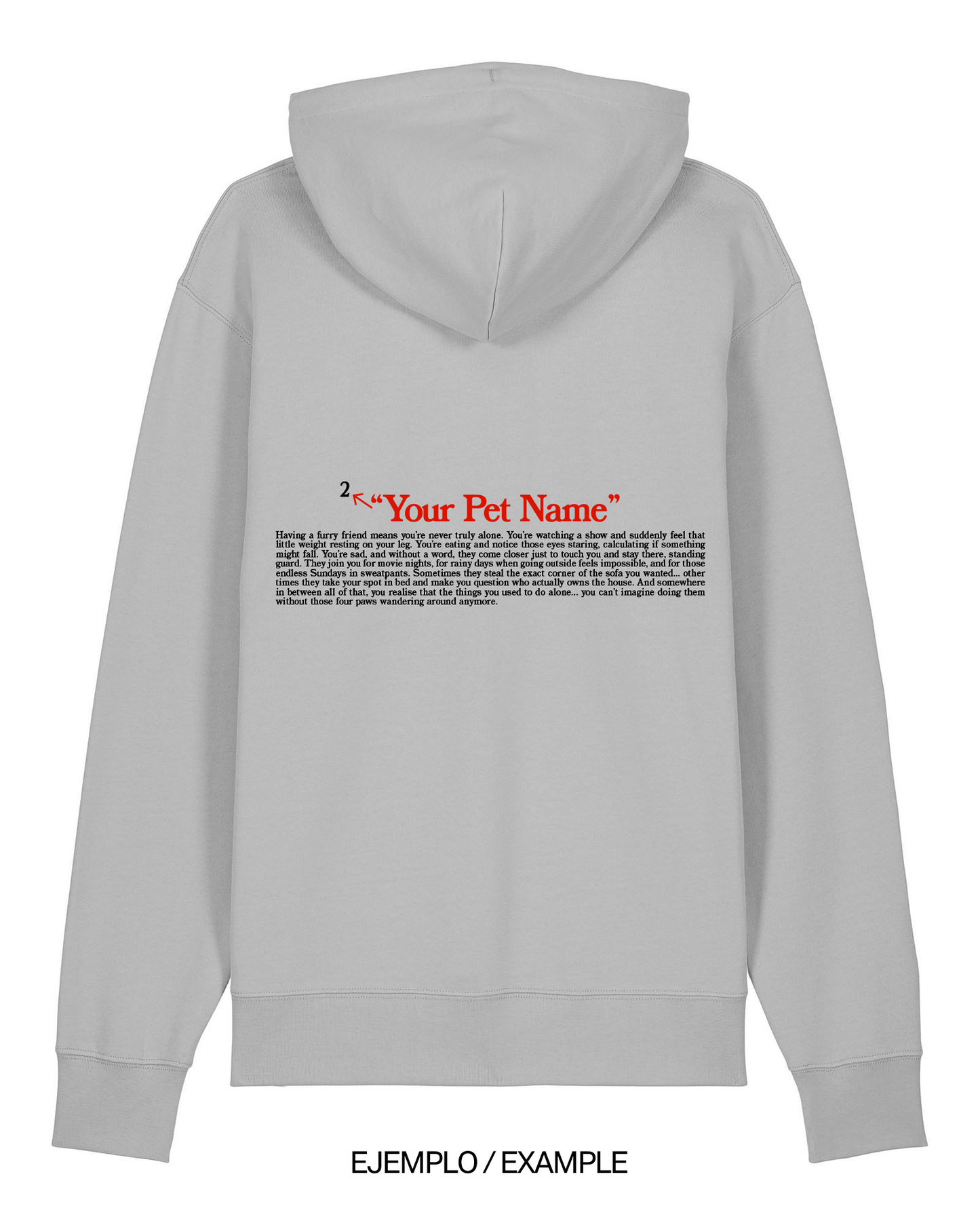 SUDADERA CON CAPUCHA PERSONALIZABLE CON TU GATITO