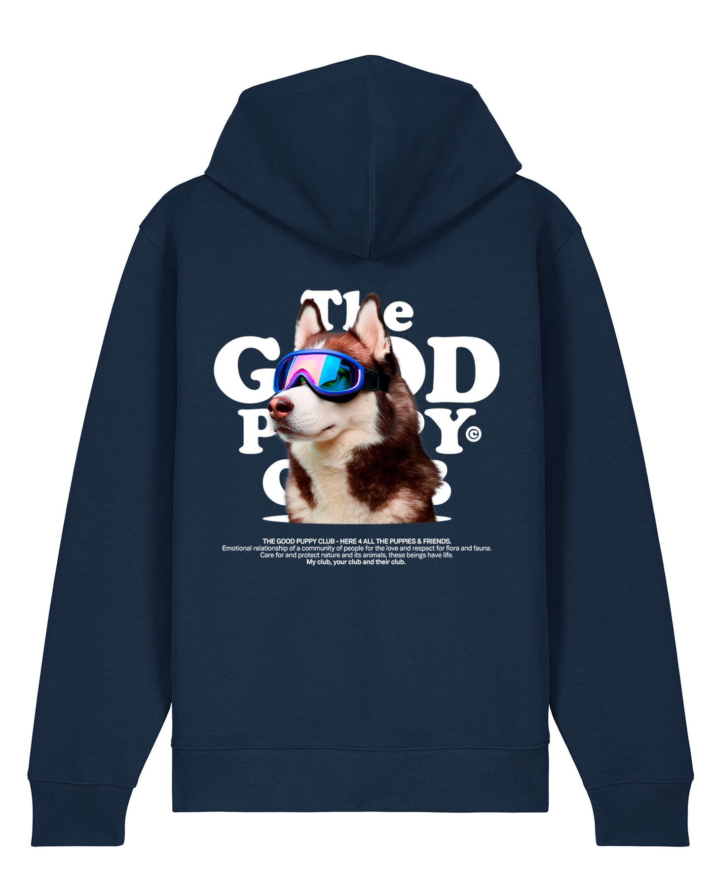Siberian Husky Zip-Up Hoodie