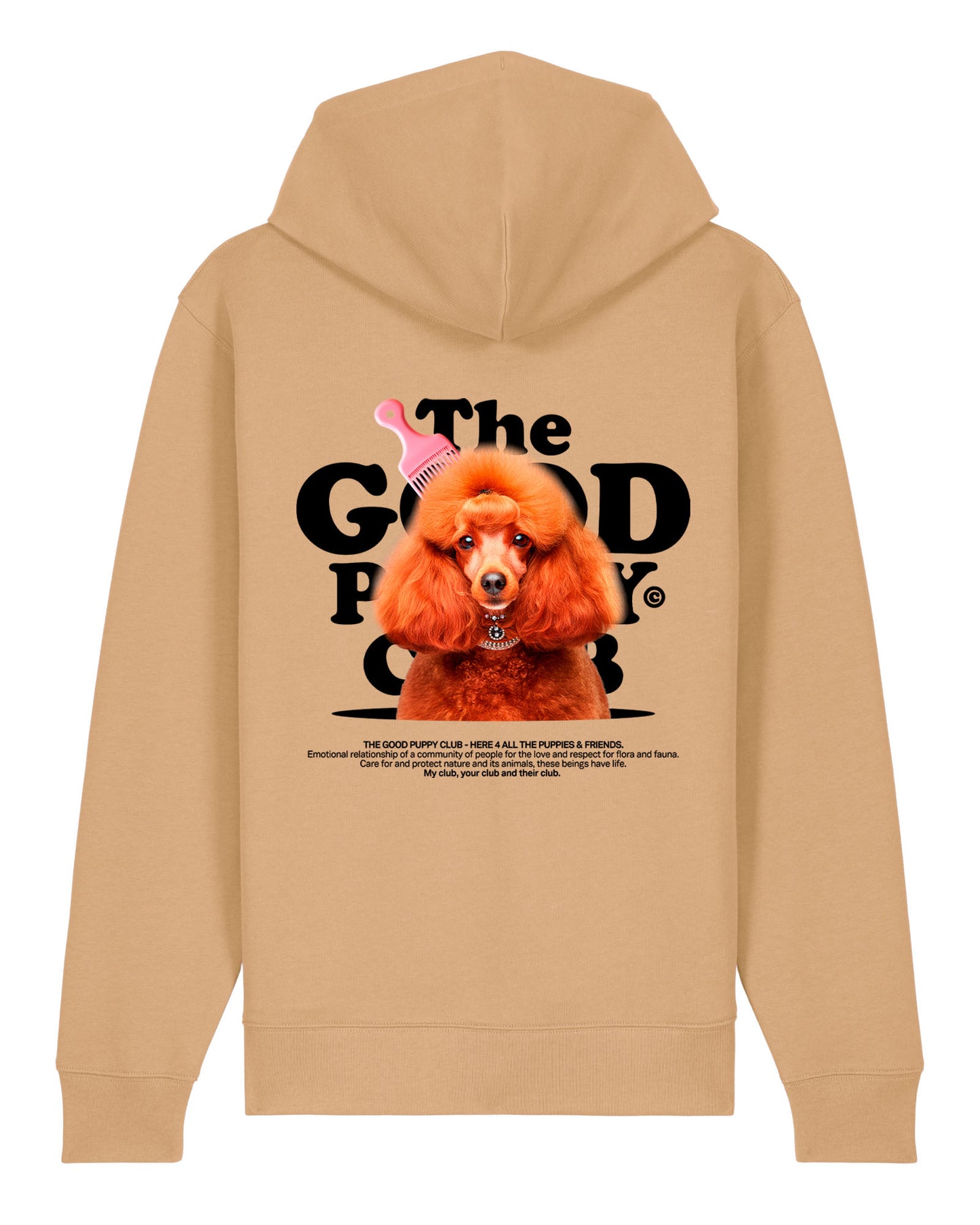 POODLE ZIP-UP SWEATSHIRT