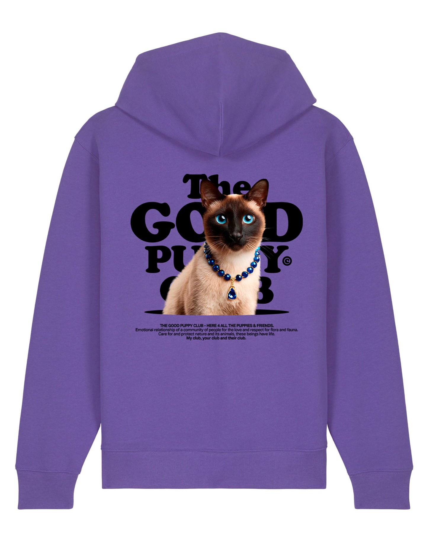 SIAMESE ZIP-UP SWEATSHIRT
