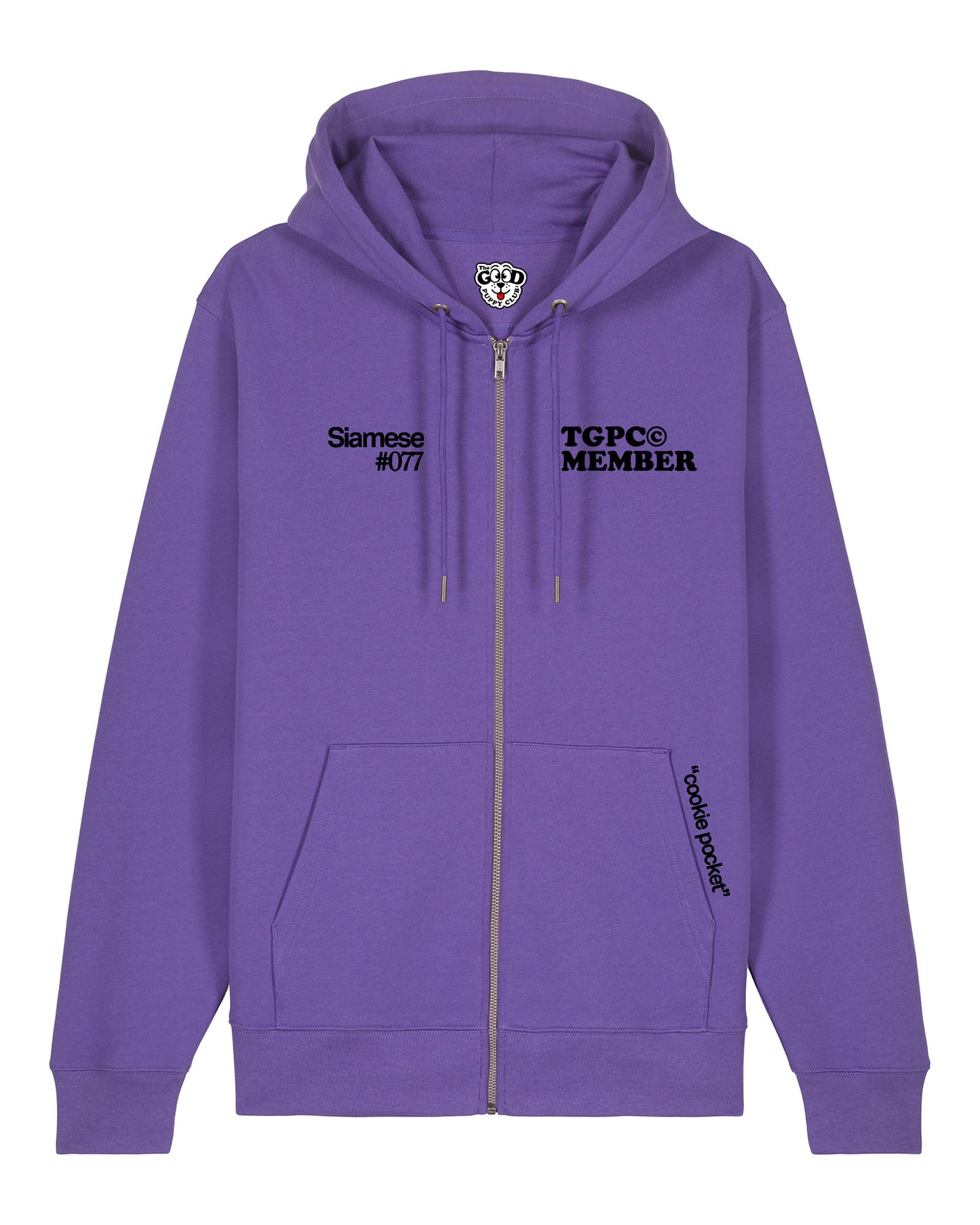 SIAMESE ZIP-UP SWEATSHIRT