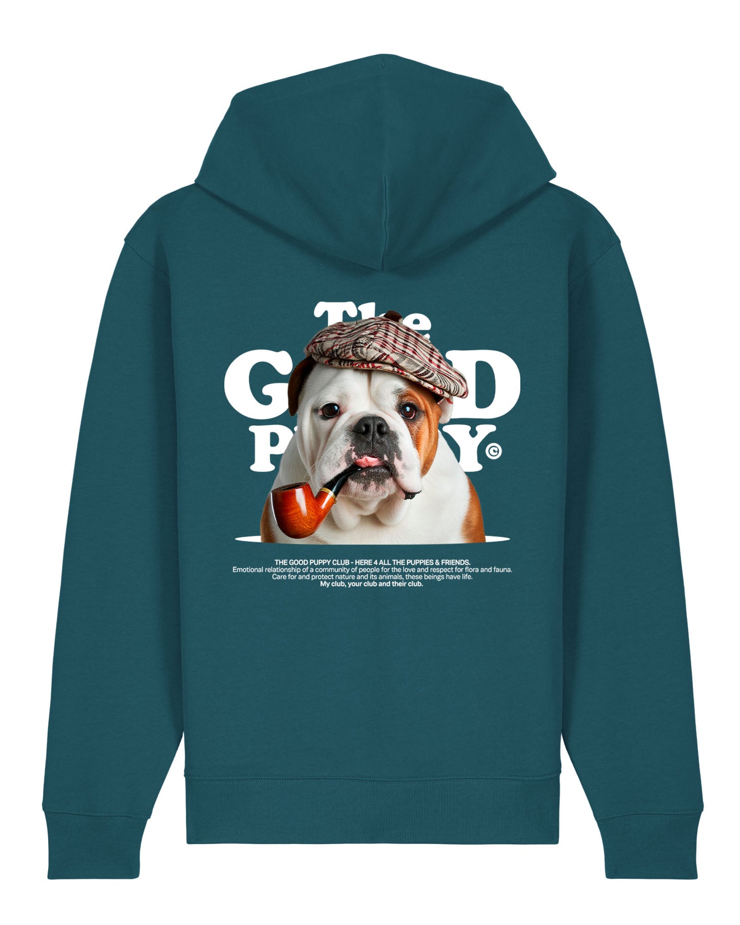 ENGLISH BULLDOG ZIP-UP SWEATSHIRT