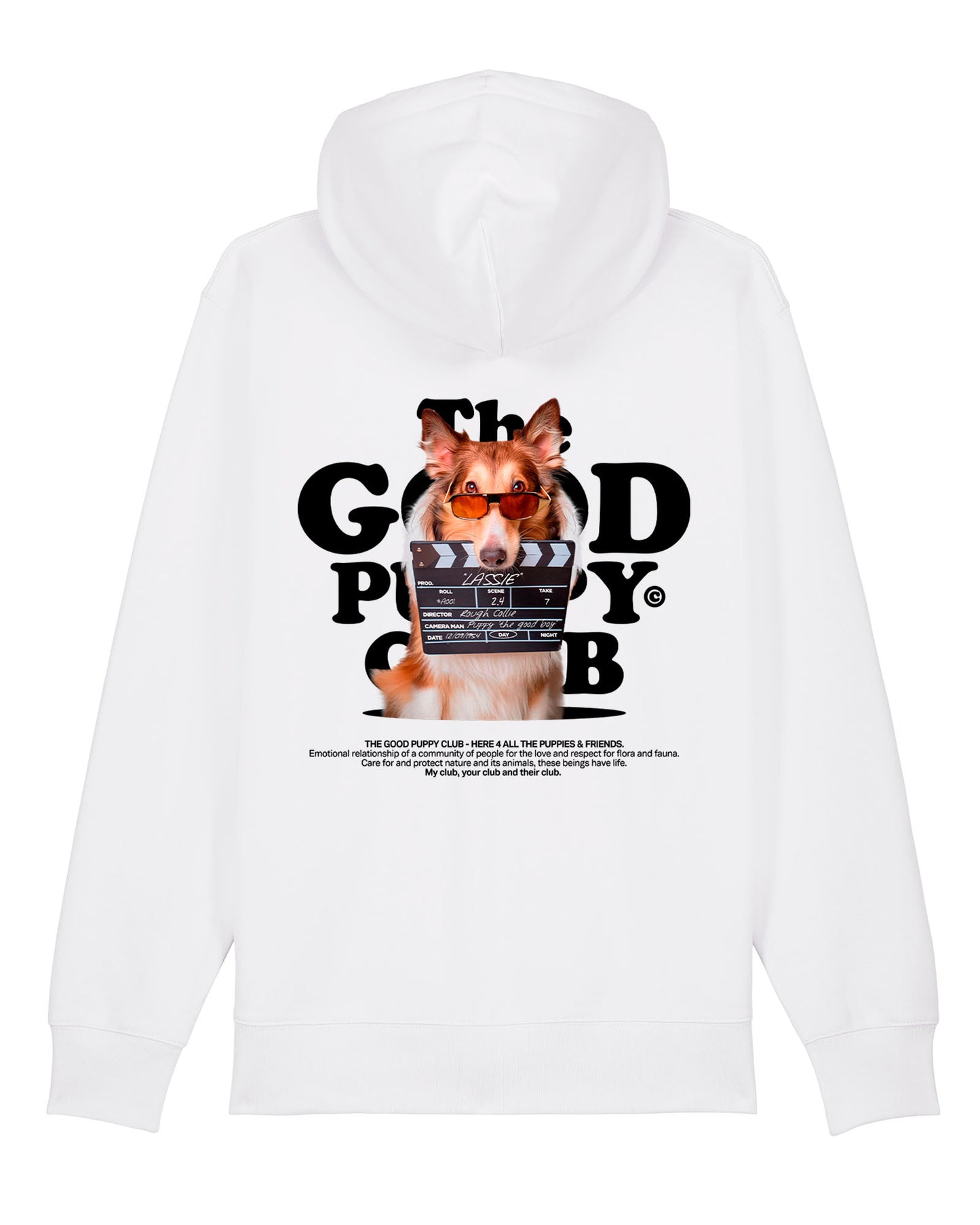 LONG HAIRED COLLIE ZIP-UP SWEATSHIRT