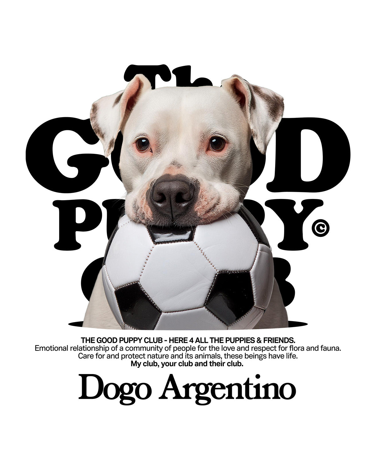 DOGO ARGENTINO SUDADERA CON CAPUCHA