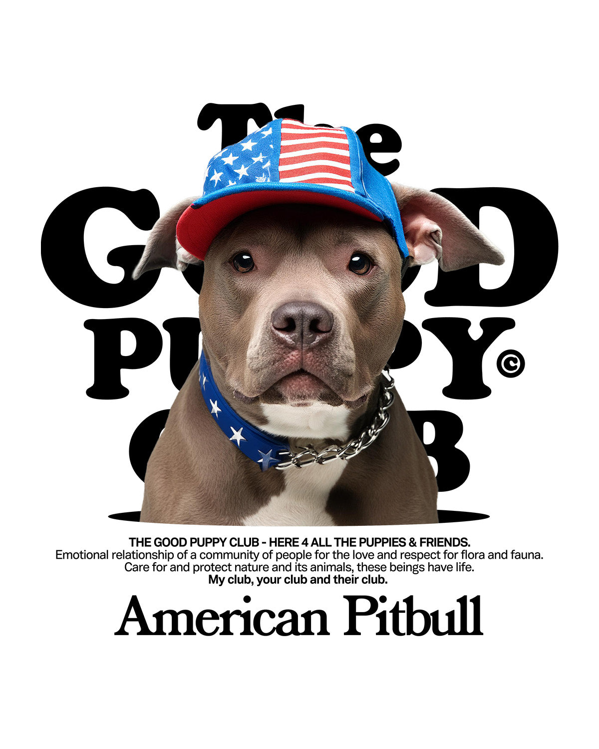 PITBULL AMERICANO SUDADERA CON CAPUCHA