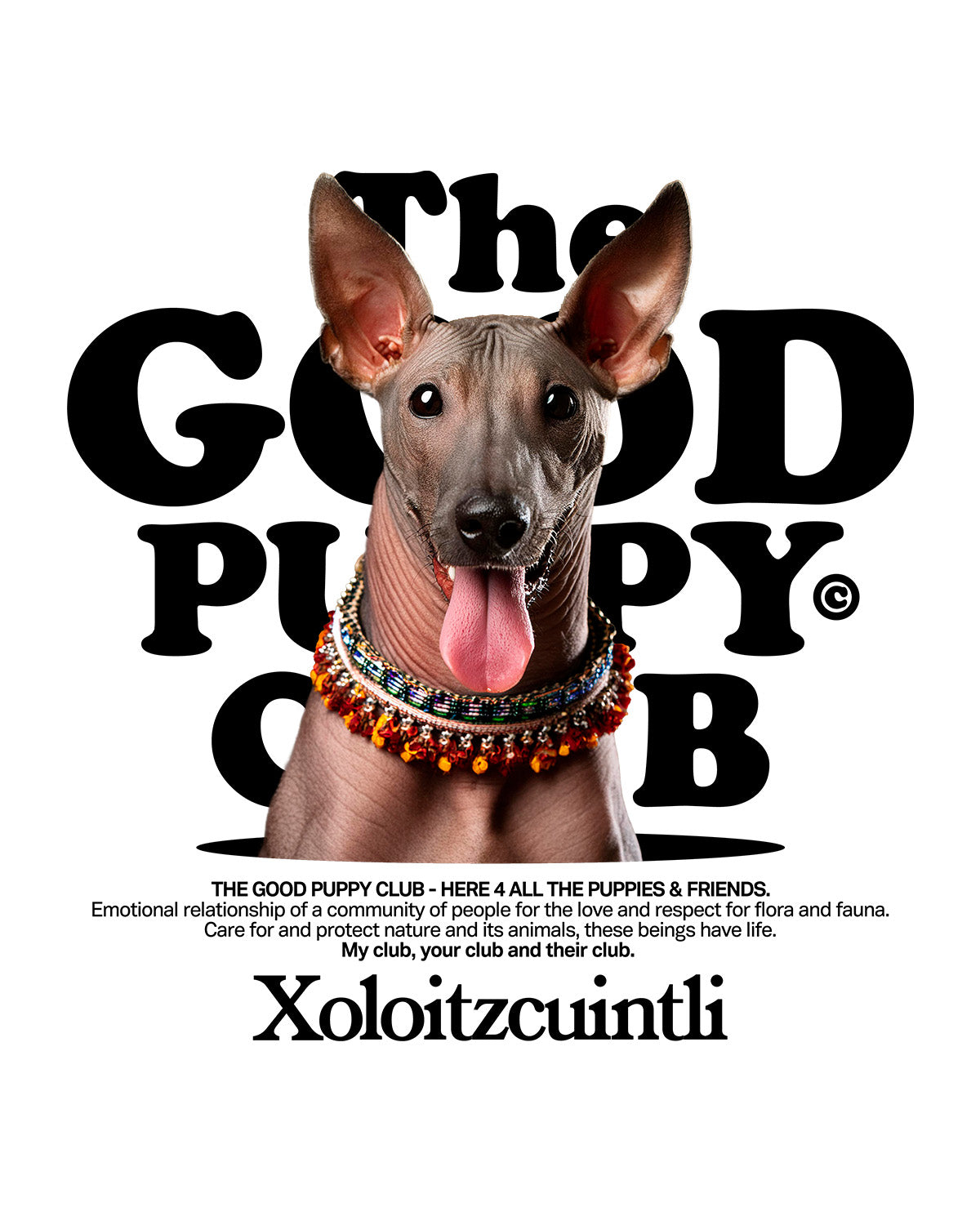 XOLOITZCUINTLI SUDADERA CON CAPUCHA