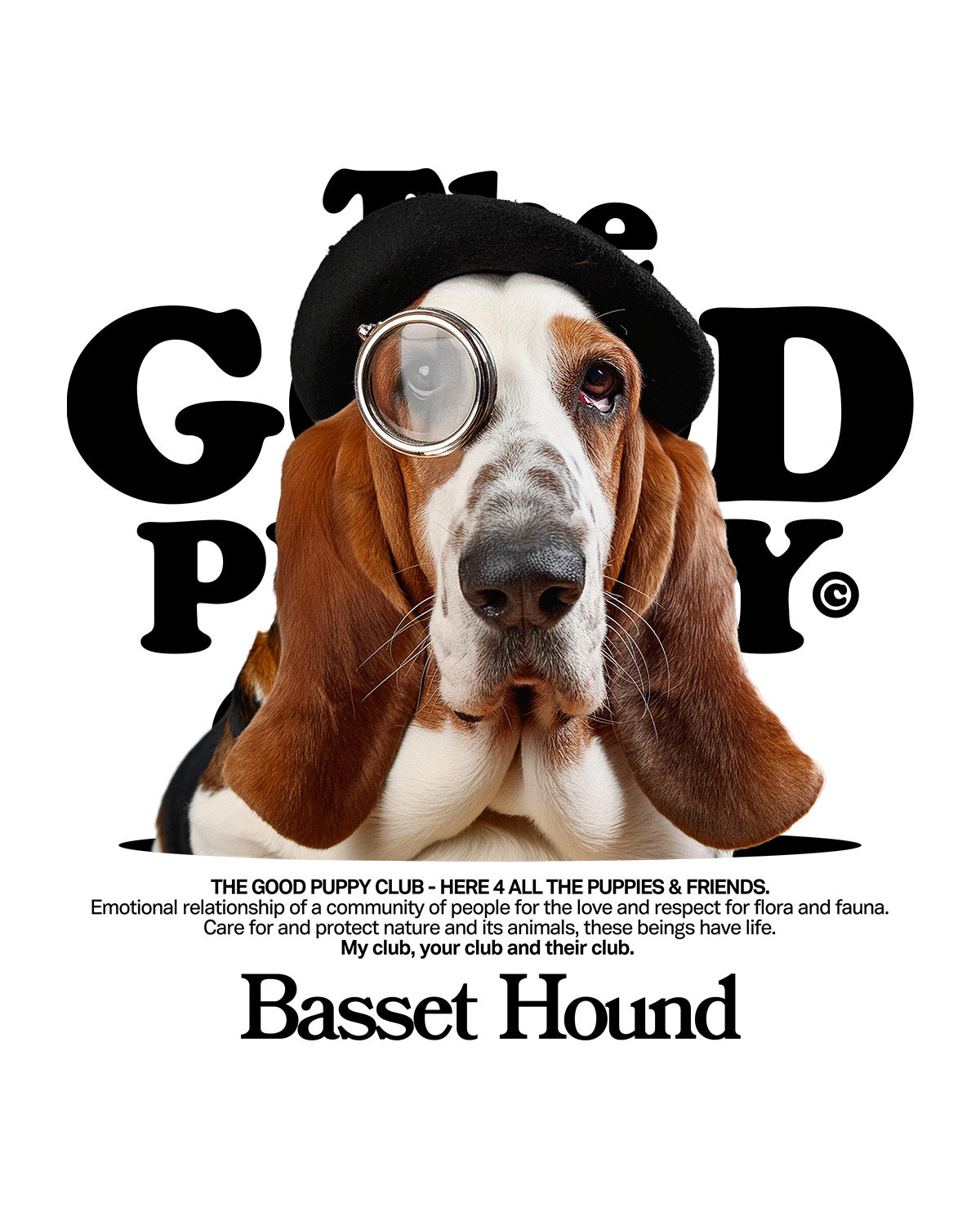 BASSET HOUND SUDADERA CON CAPUCHA