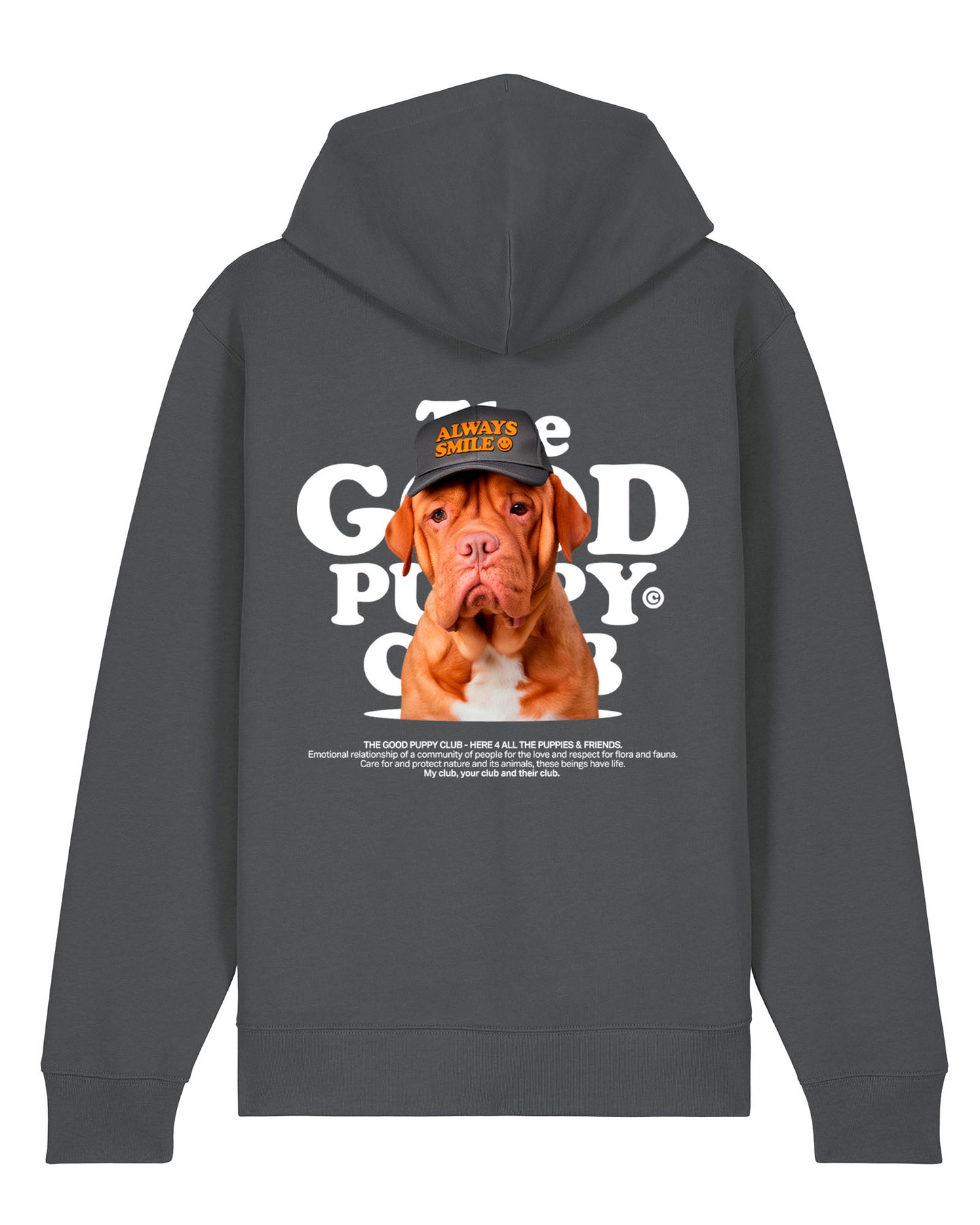 DOGO DE BURDEOS SUDADERA CON CREMALLERA