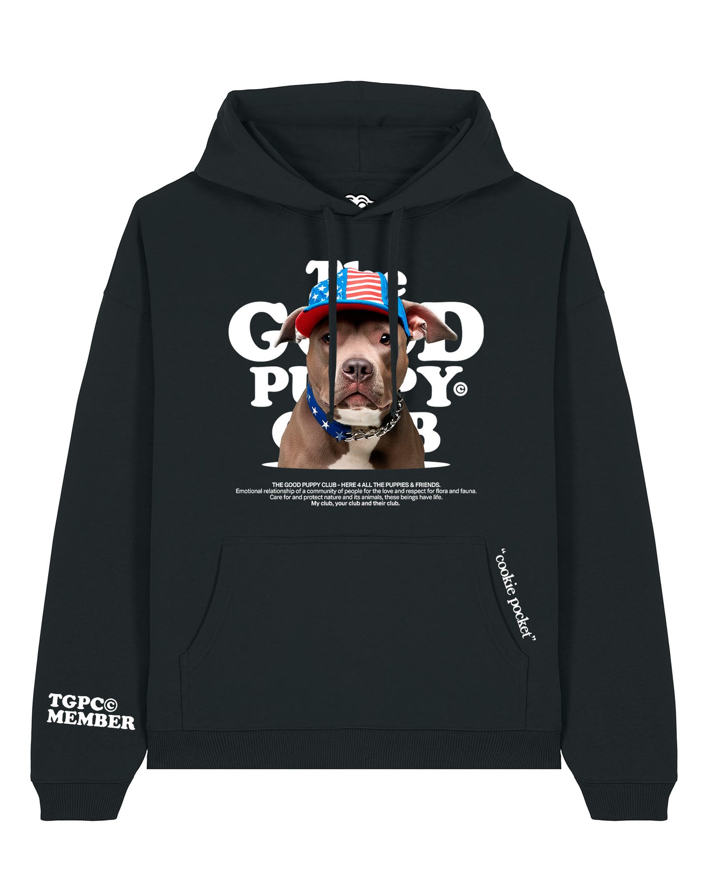 PITBULL AMERICANO SUDADERA CON CAPUCHA