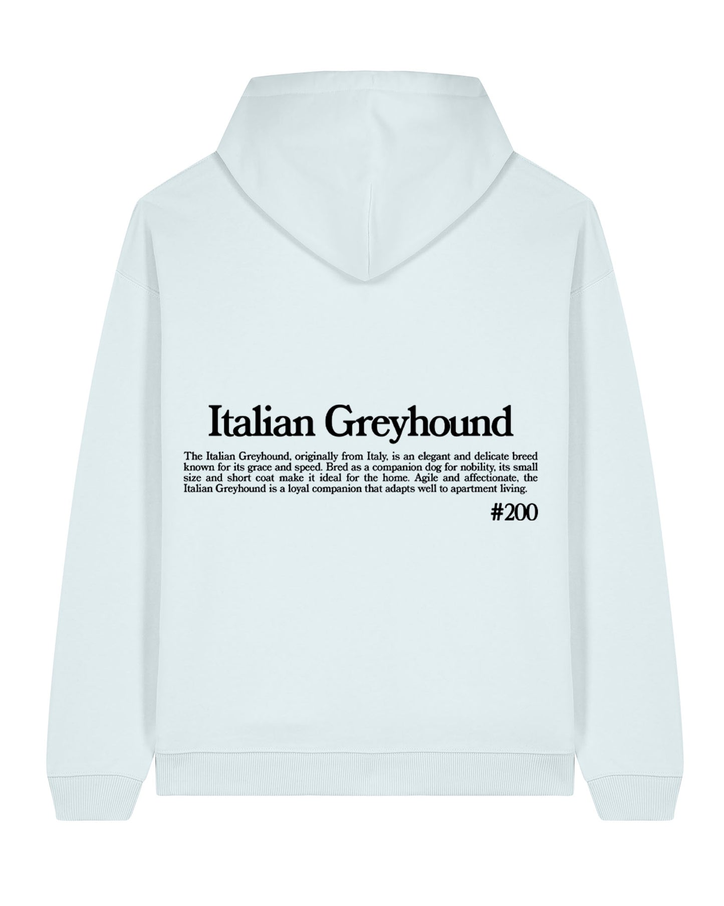 GALGO ITALIANO SUDADERA CON CAPUCHA