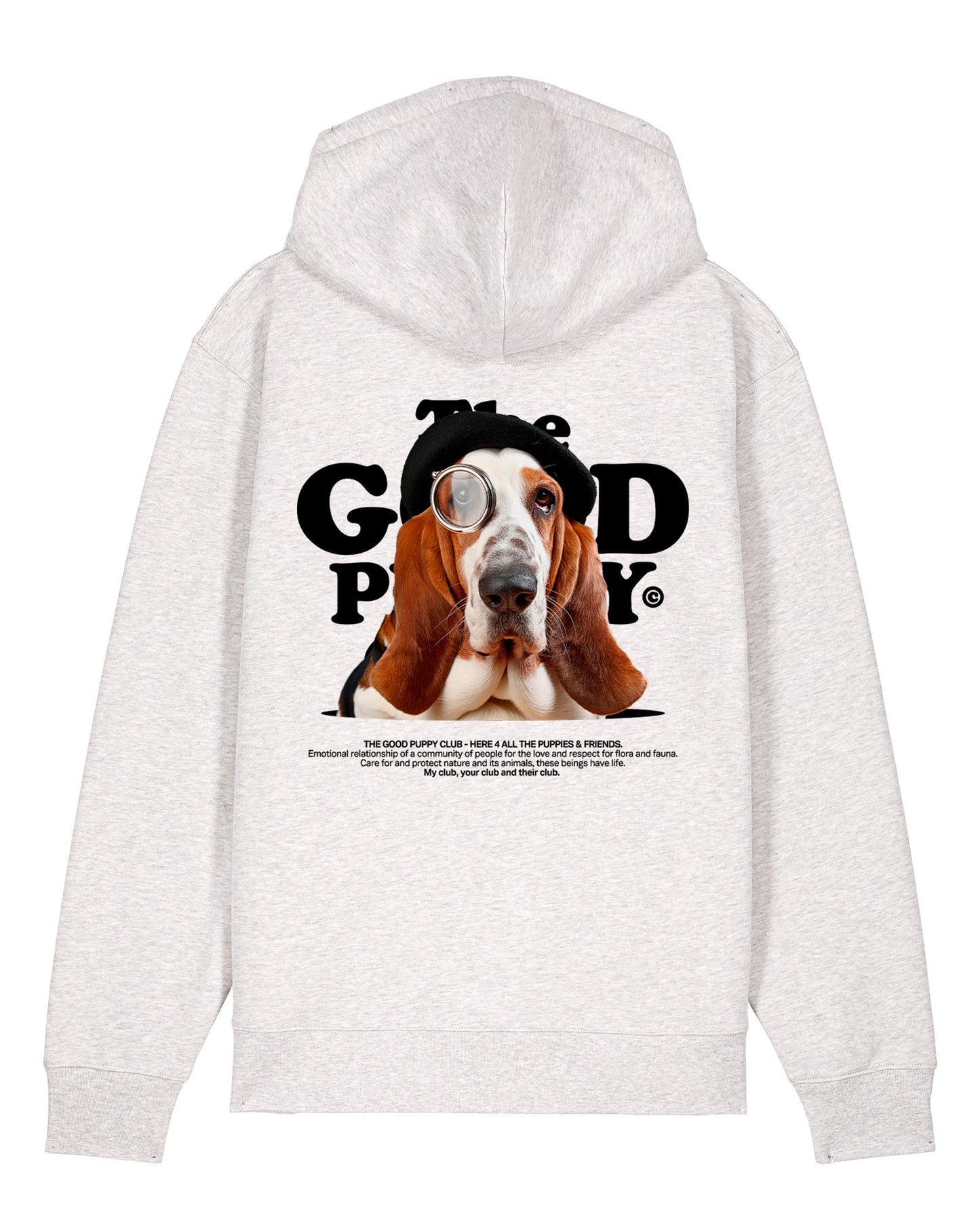 BASSET HOUND SUDADERA CON CREMALLERA