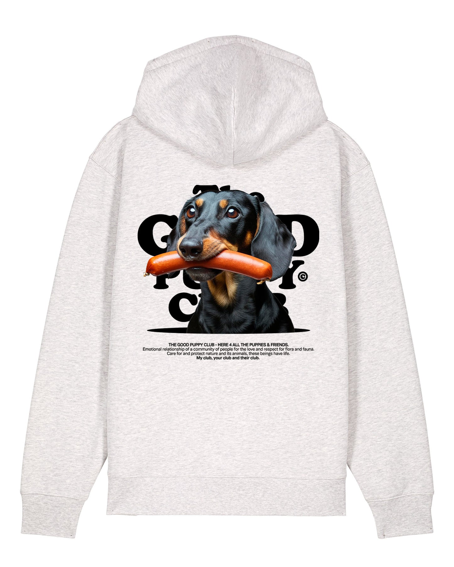 DACHSHUND SUDADERA CON CREMALLERA