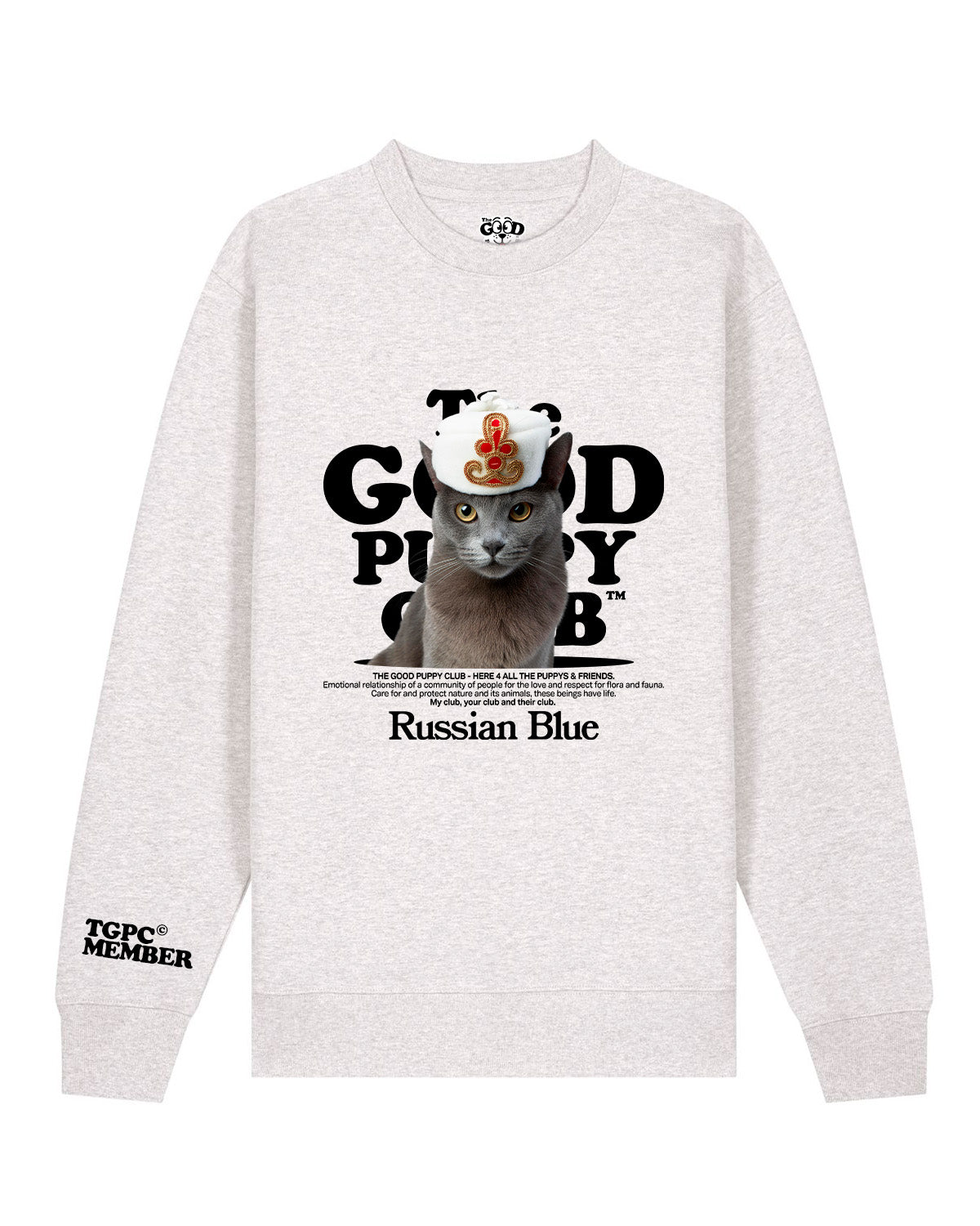 RUSSIAN BLUE SWEATSHIRT