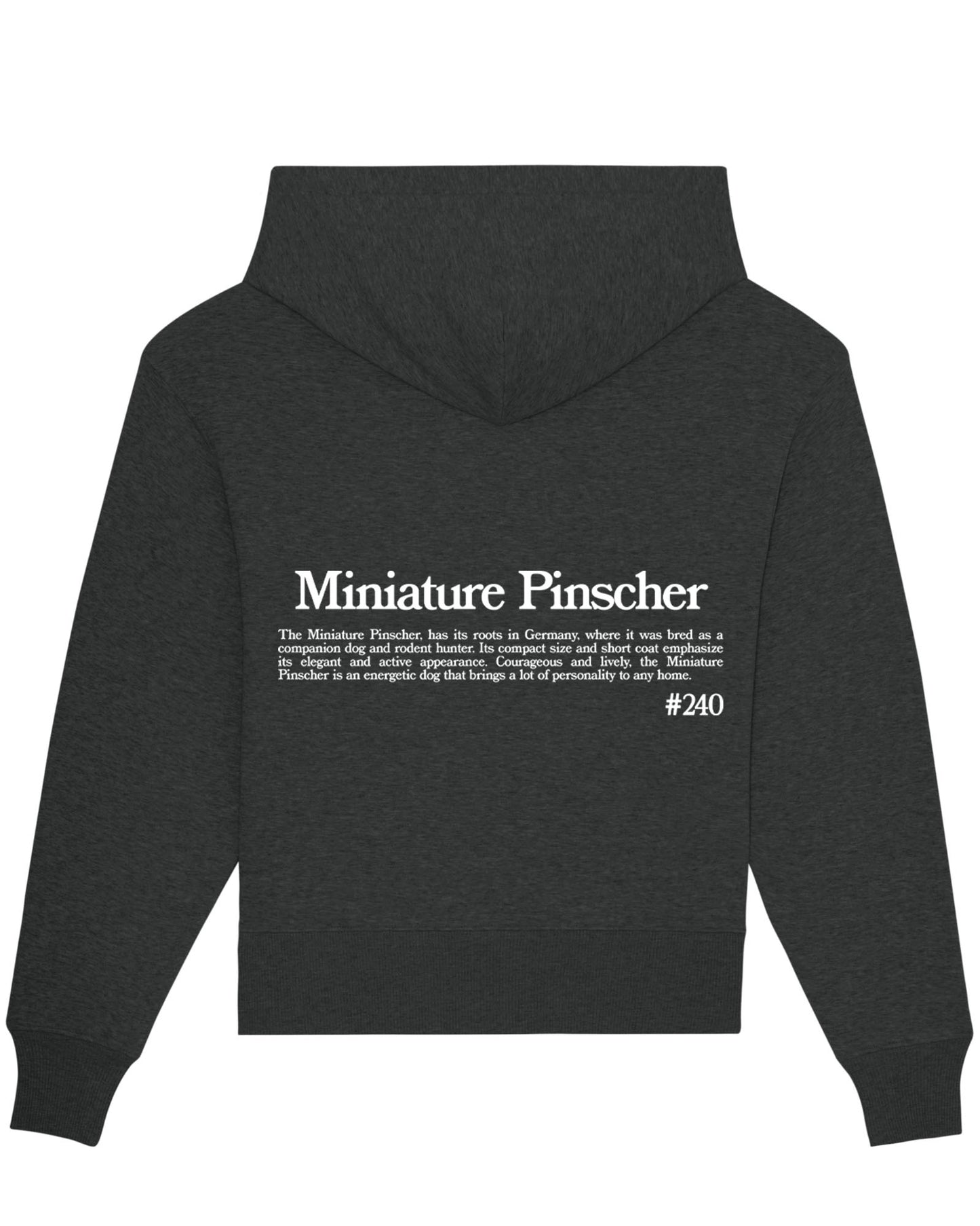 PINSCHER MINIATURA SUDADERA CON CAPUCHA