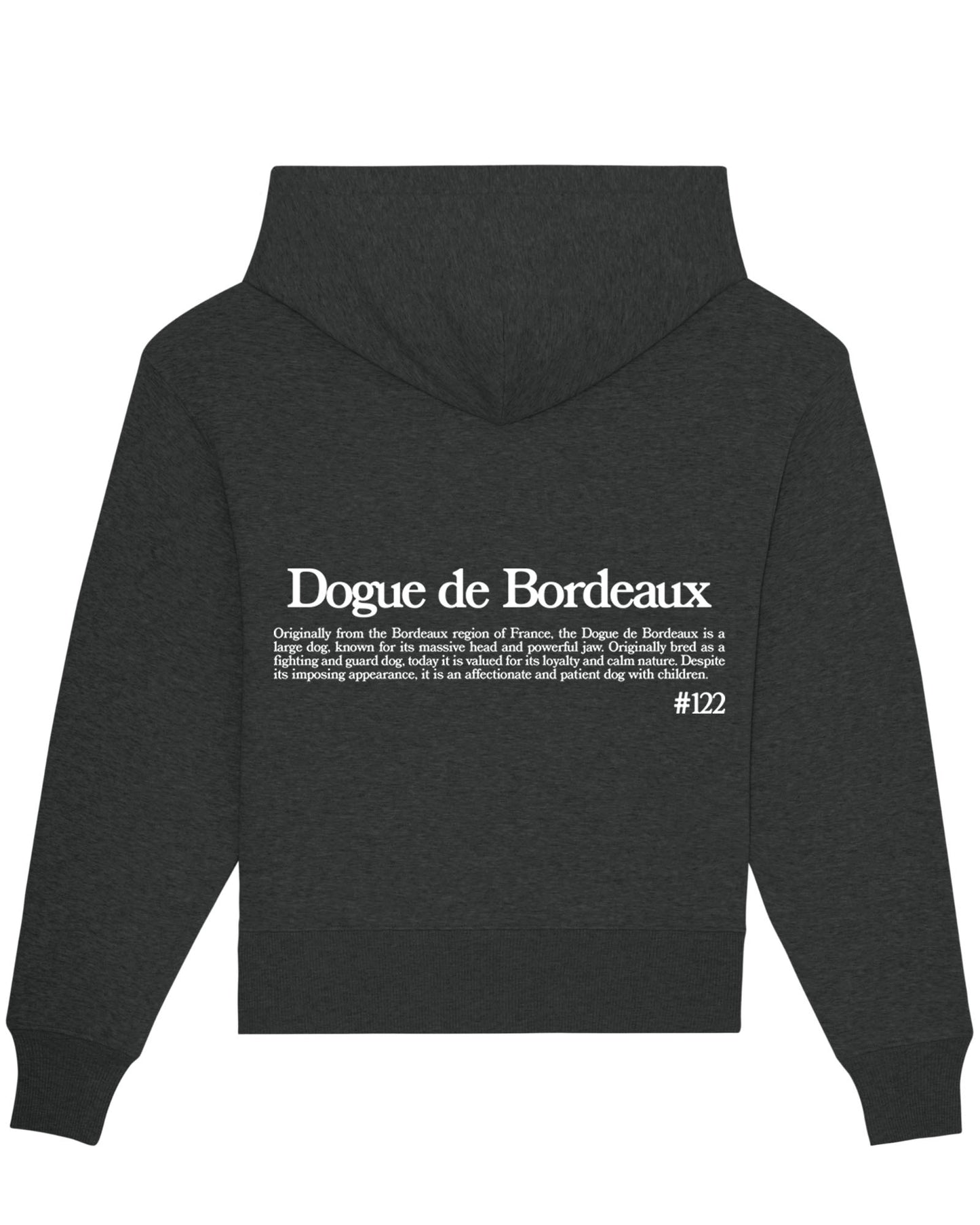 DOGO DE BURDEOS SUDADERA CON CAPUCHA