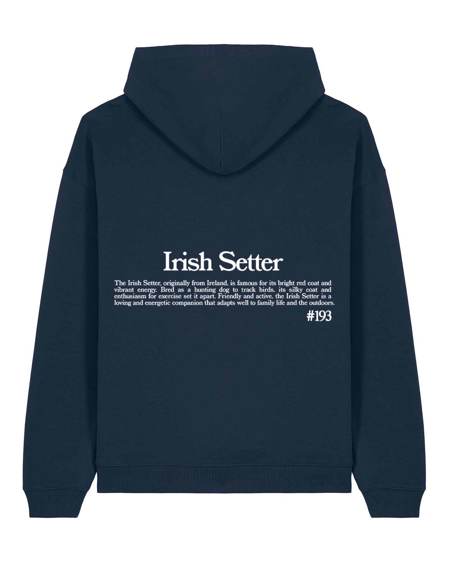 SETTER IRLANDÉS SUDADERA CON CAPUCHA