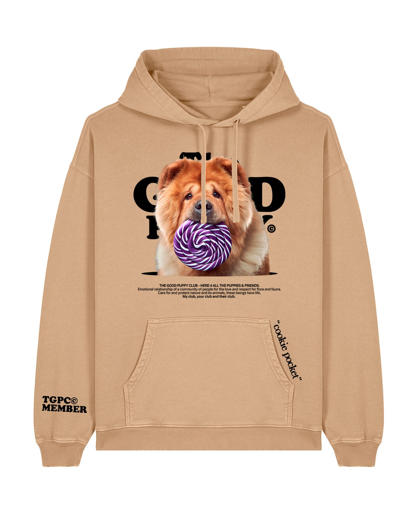 CHOW CHOW SUDADERA CORTE SUELTO