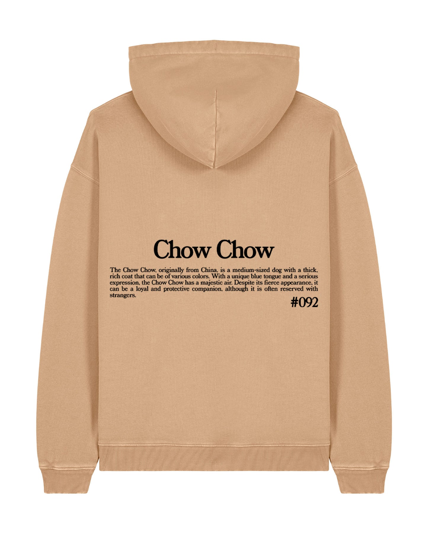 CHOW CHOW SUDADERA CORTE SUELTO