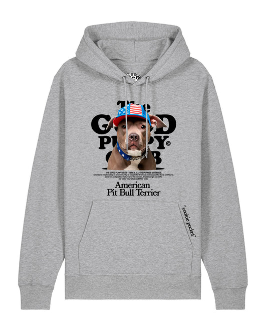 PITBULL AMERICANO SUDADERA CON CAPUCHA