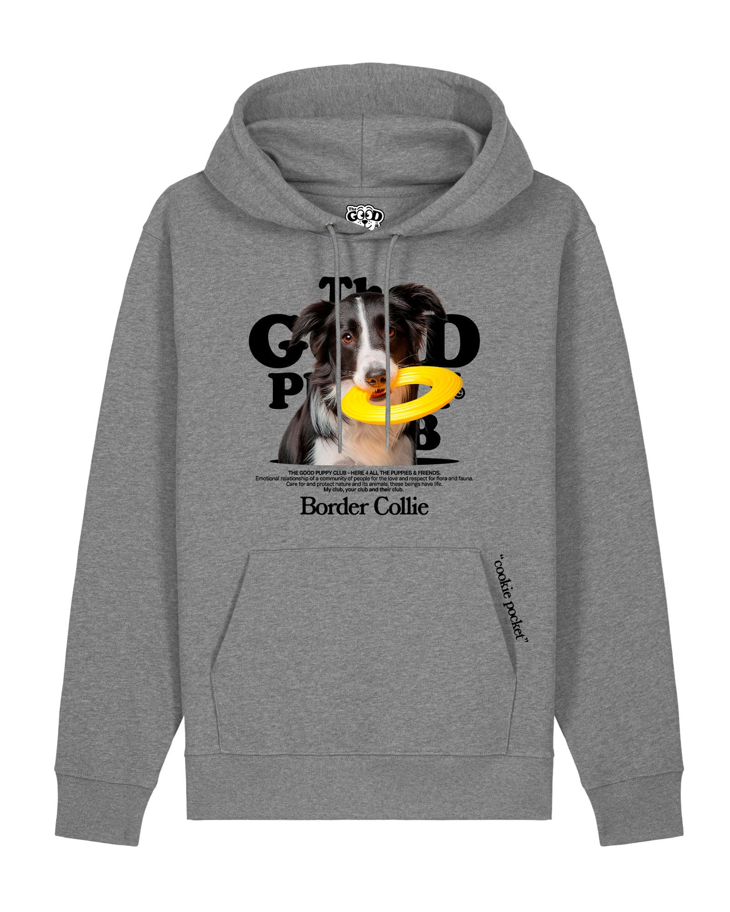 BORDER COLLIE SUDADERA CON CAPUCHA