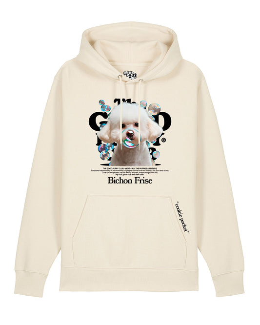 BICHÓN FRISÉ SUDADERA CON CAPUCHA