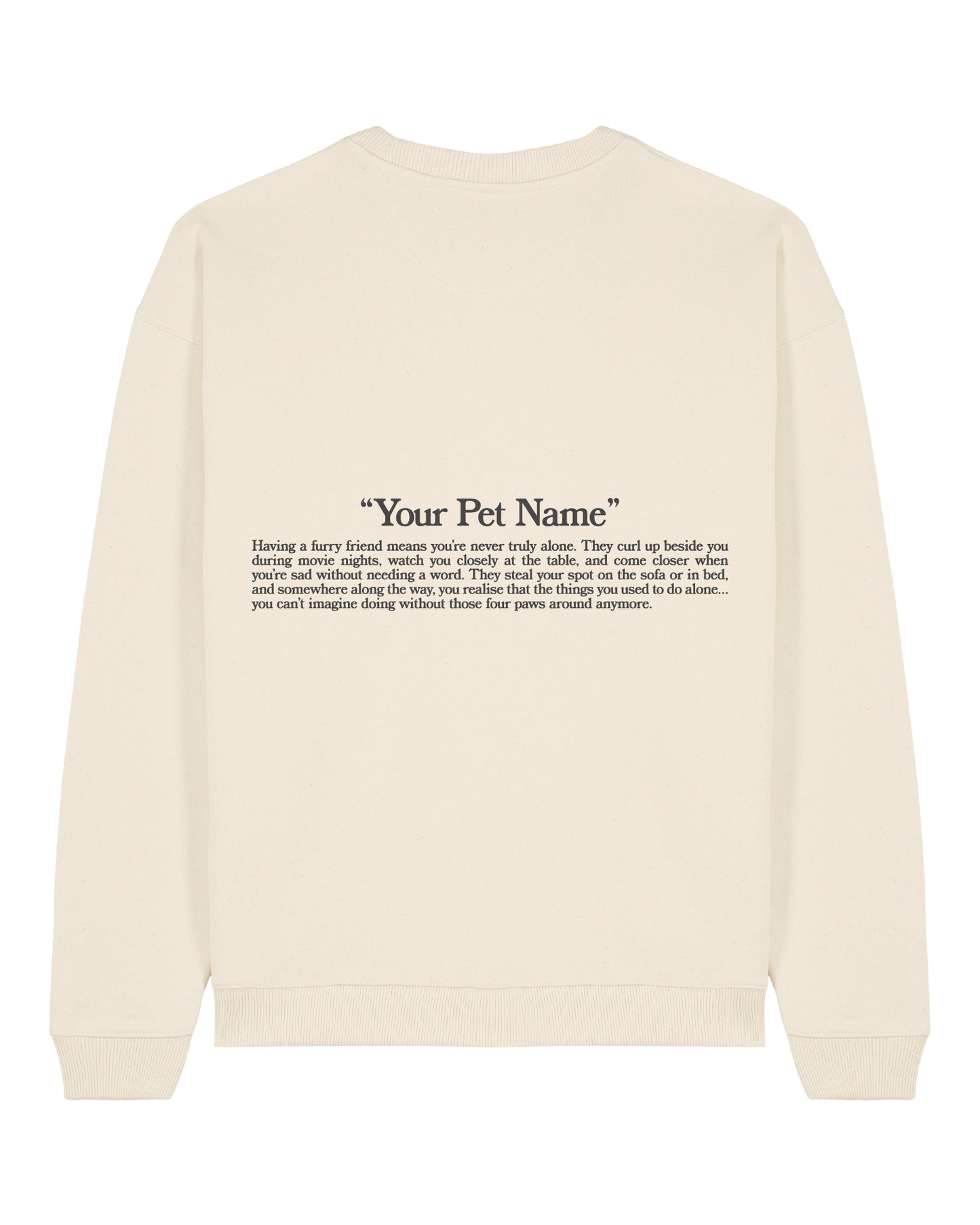 CUSTOMIZABLE SWEATSHIRT WITH YOUR KITTEN