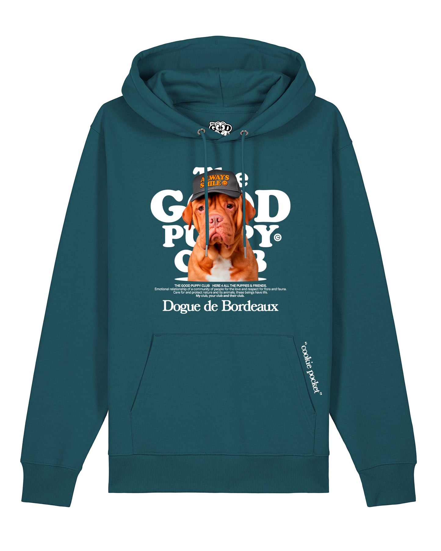 DOGO DE BURDEOS SUDADERA CON CAPUCHA