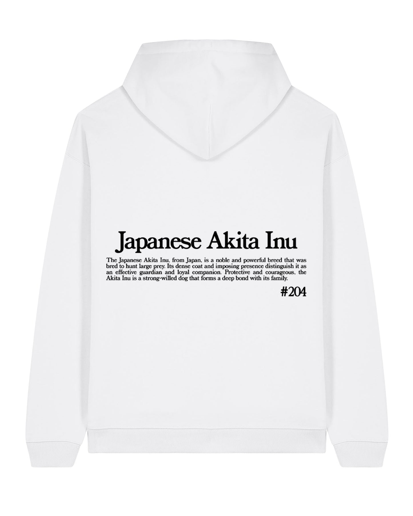 AKITA JAPONÉS SUDADERA CON CAPUCHA